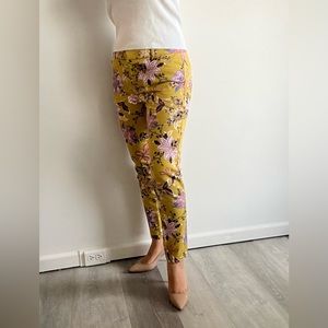 Used pants, colorful, flowers